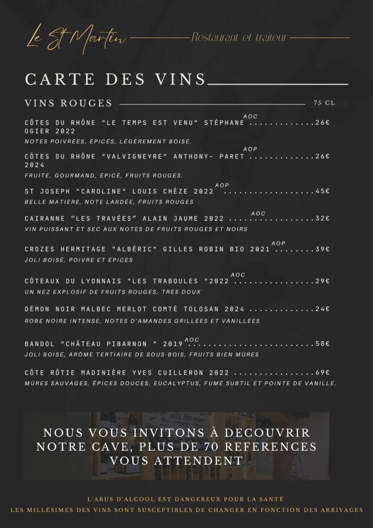 Carte des vins (2)