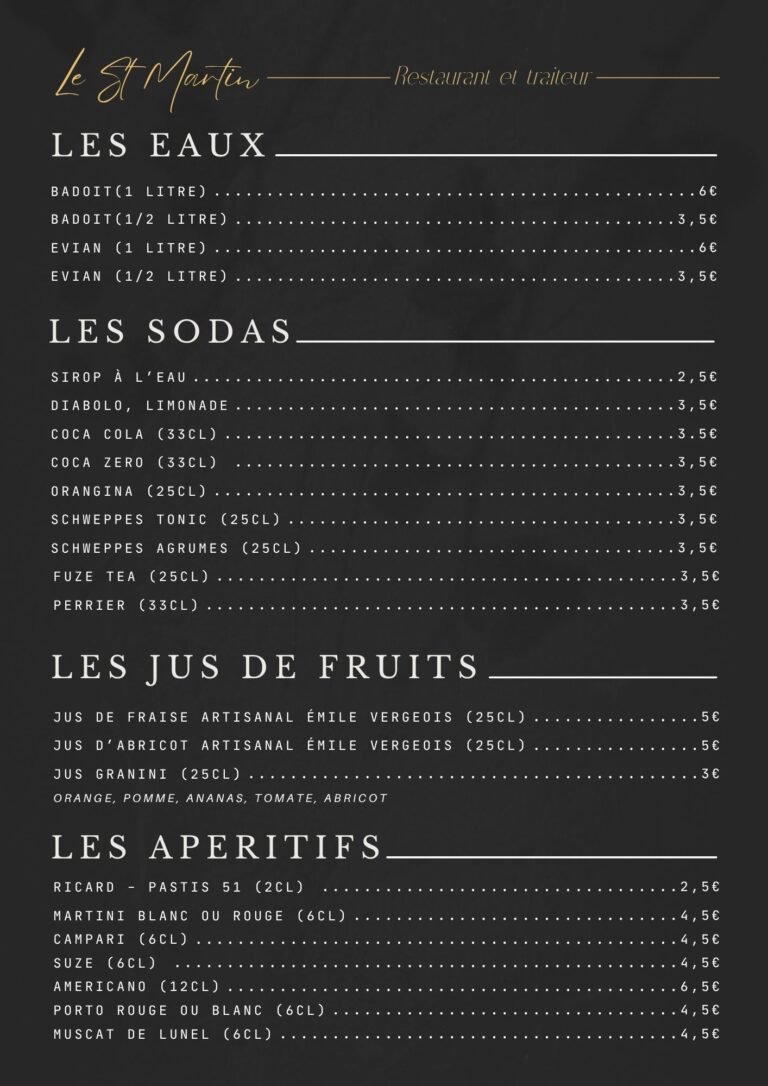 Eaux et sodas