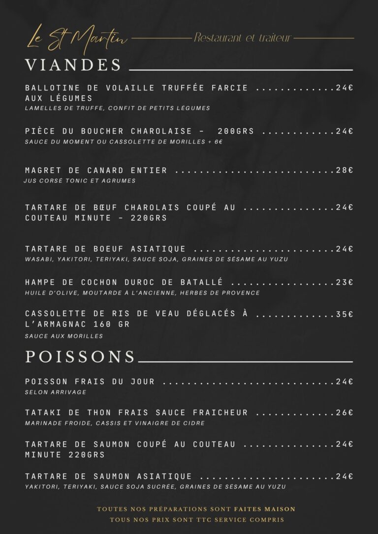 Viandes et poissons